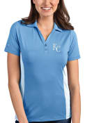 Kansas City Royals Womens Antigua Venture Polo Shirt - Light Blue