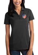 FC Cincinnati Womens Antigua Tribute Polo Shirt - Grey