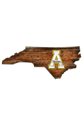 Appalachian State Mountaineers Distressed State 24 Inch Sign