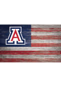 Arizona Wildcats Distressed Flag 11x19 Sign