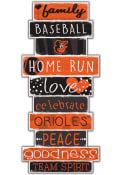 Baltimore Orioles Celebrations Stack 24 Inch Sign
