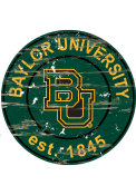 Baylor Bears Established Date Circle 24 Inch Sign
