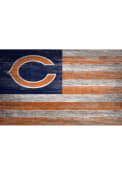 Chicago Bears Distressed Flag 11x19 Sign