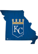 Kansas City Royals State Shape Color Sign