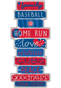 Chicago Cubs Celebrations Stack 24 Inch Sign