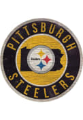 Pittsburgh Steelers State Circle Sign Sign