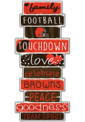 Cleveland Browns Celebrations Stack 24 Inch Sign
