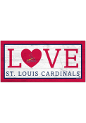 St Louis Cardinals 6X12 Love Sign