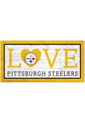 Pittsburgh Steelers 6X12 Love Sign