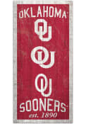 Oklahoma Sooners 6X12 Heritage Logos Sign