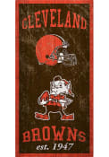 Cleveland Browns 6X12 Heritage Logos Sign