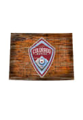 Colorado Rapids Distressed State 24 Inch Sign