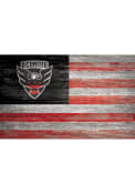DC United Distressed Flag 11x19 Sign