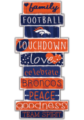 Denver Broncos Celebrations Stack 24 Inch Sign