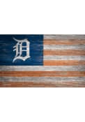 Detroit Tigers Distressed Flag 11x19 Sign
