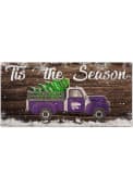 Purple K-State Wildcats Tis the Season 6x12 Sign