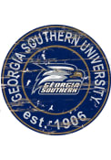 Georgia Southern Eagles Established Date Circle 24 Inch Sign