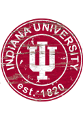 Indiana Hoosiers Established Date Circle 24 Inch Sign