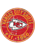 Kansas City Chiefs Established Date Circle 24 Inch Sign