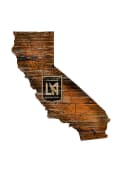 Los Angeles FC Distressed State 24 Inch Sign