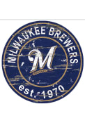 Milwaukee Brewers Established Date Circle 24 Inch Sign