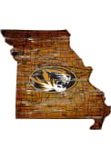 Missouri Tigers Distressed State 24 Inch Sign