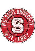 NC State Wolfpack Established Date Circle 24 Inch Sign