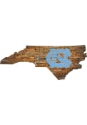 North Carolina Tar Heels Distressed State 24 Inch Sign