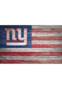 New York Giants Distressed Flag 11x19 Sign