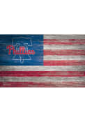 Philadelphia Phillies Distressed Flag 11x19 Sign