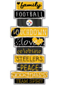 Pittsburgh Steelers Celebrations Stack 24 Inch Sign