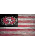 San Francisco 49ers Distressed Flag 11x19 Sign