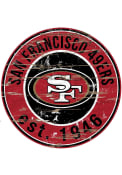 San Francisco 49ers Established Date Circle 24 Inch Sign