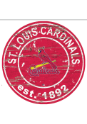 St Louis Cardinals Established Date Circle 24 Inch Sign
