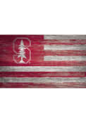 Stanford Cardinal Distressed Flag 11x19 Sign