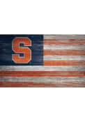 Syracuse Orange Distressed Flag 11x19 Sign