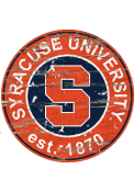 Syracuse Orange Established Date Circle 24 Inch Sign