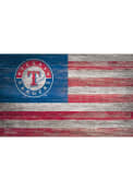 Texas Rangers Distressed Flag 11x19 Sign