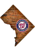 Washington Nationals Distressed State 24 Inch Sign