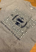 Wizard of Oz Womens Grey Wicked Witch University Short Sleeve T Shirt