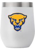 Pitt Panthers Team Mascot 12oz Stemless Stainless Steel Tumbler - Grey