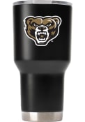 Oakland University Golden Grizzlies Team Logo 30oz Stainless Steel Tumbler - Black
