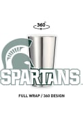 Michigan State Spartans 16 oz Stainless Steel Pint Glass