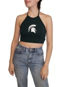 Michigan State Spartans Womens Hype and Vice Halter Tank Top - Green