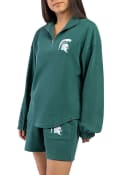 Michigan State Spartans Womens Hype and Vice Grand Slam Shorts - Olive