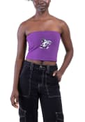 Hype and Vice Womens Purple K-State Wildcats Tube Top Tank Top