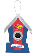 Kansas Jayhawks Team Logo Birdhouse Bird Accessory