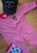 Texas Tech Red Raiders Baby Striped Footed One Piece Pajamas - Red