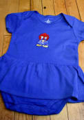 Kansas Jayhawks Baby Girls Picot Baby Jay Dress - Blue