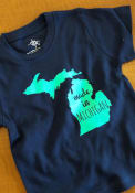 Michigan Toddler Navy Blue Made In Short Sleeve T Shirt